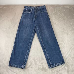 Vintage SouthPole Jeans Men 32 (Meas. 30x31) Blue Baggy Wide Leg Y2K Grunge Logo